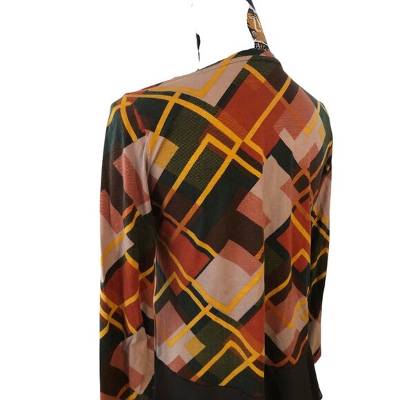 LOGO by Lori Goldstein Women's Long Sleeve Blouse Multicolor Fall Plaid Sz XS - Picture 16 of 16